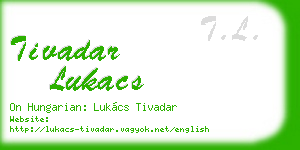 tivadar lukacs business card