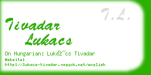 tivadar lukacs business card
